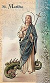 St. Martha Folding Prayer Card, # 59190